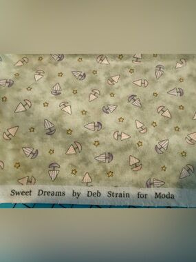 Moda Sweet Dreams Sailboat Flannel Fabric 1 yd